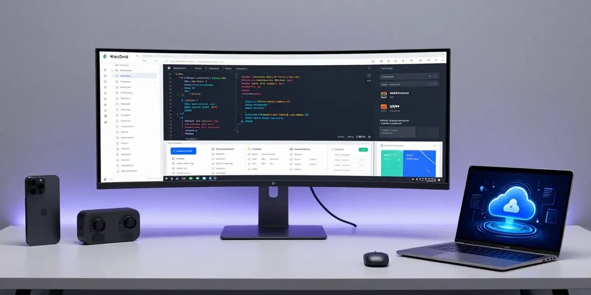 Waygrid API management interface displayed in a modern developer workspace focused on cloud computing and cybersecurity solutions.