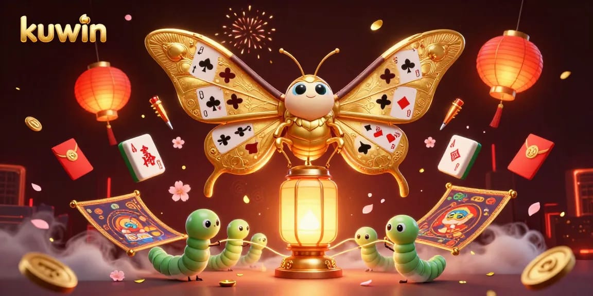 Experience the thrilling action of kuwin's casino with vibrant gaming elements all around.
