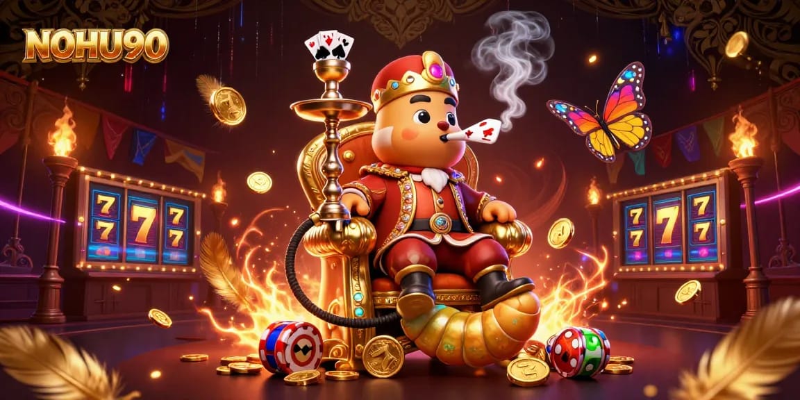Engage with NOHU90's thrilling slot experience featuring vibrant 3D gaming elements and eye-catching visuals.