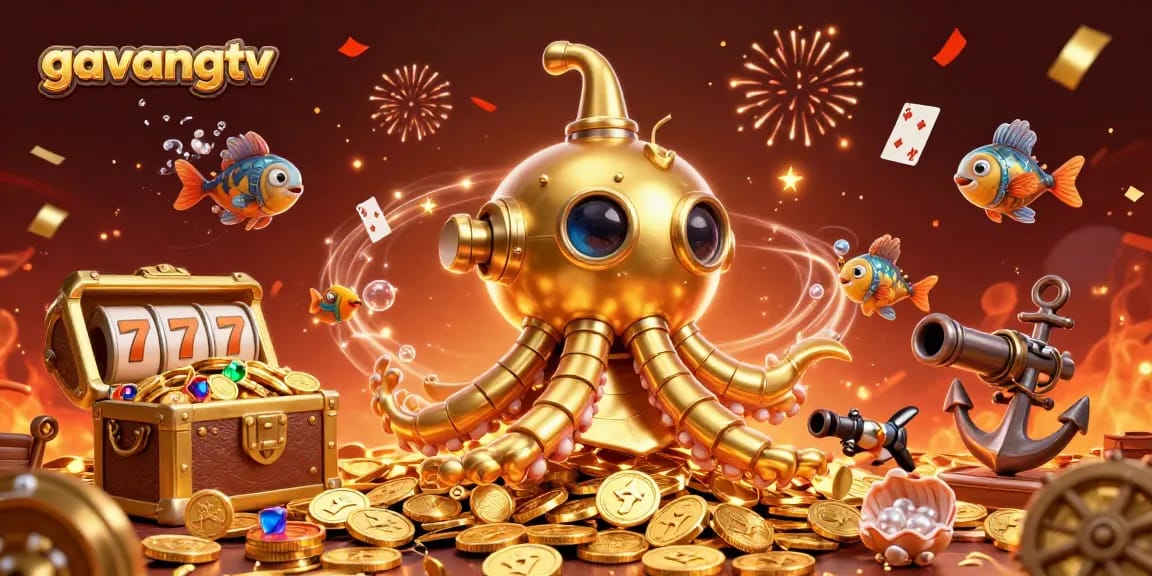 Experience the excitement of spinning slots with gavangtv in this vibrant underwater casino adventure.