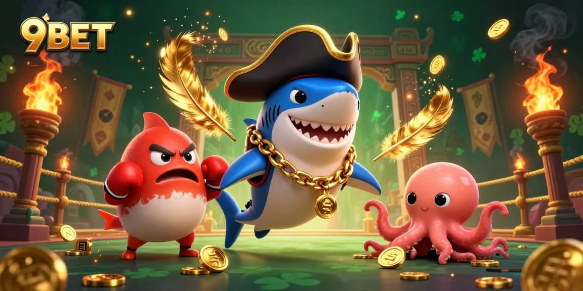 Engage in thrilling gameplay with 9BET's exciting casino characters and rich gaming elements.