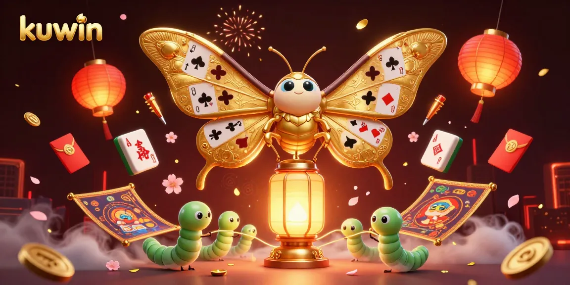 Experience the thrilling action of kuwin's casino with vibrant gaming elements all around.