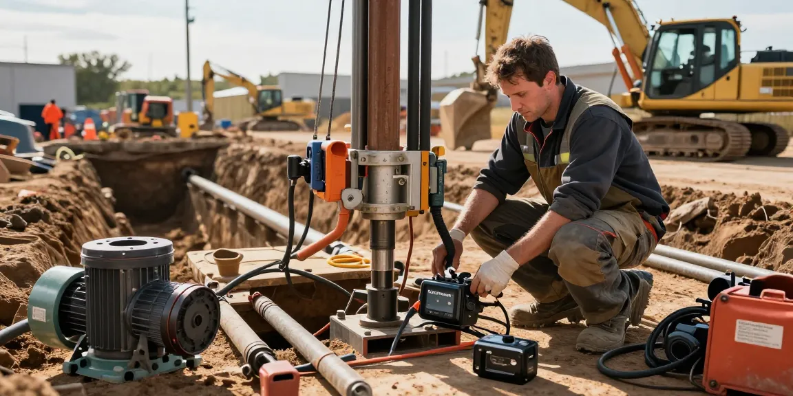 DigiTrak Falcon transmitter in action at a horizontal directional drilling site, showcasing precision and reliability in HDD operations.