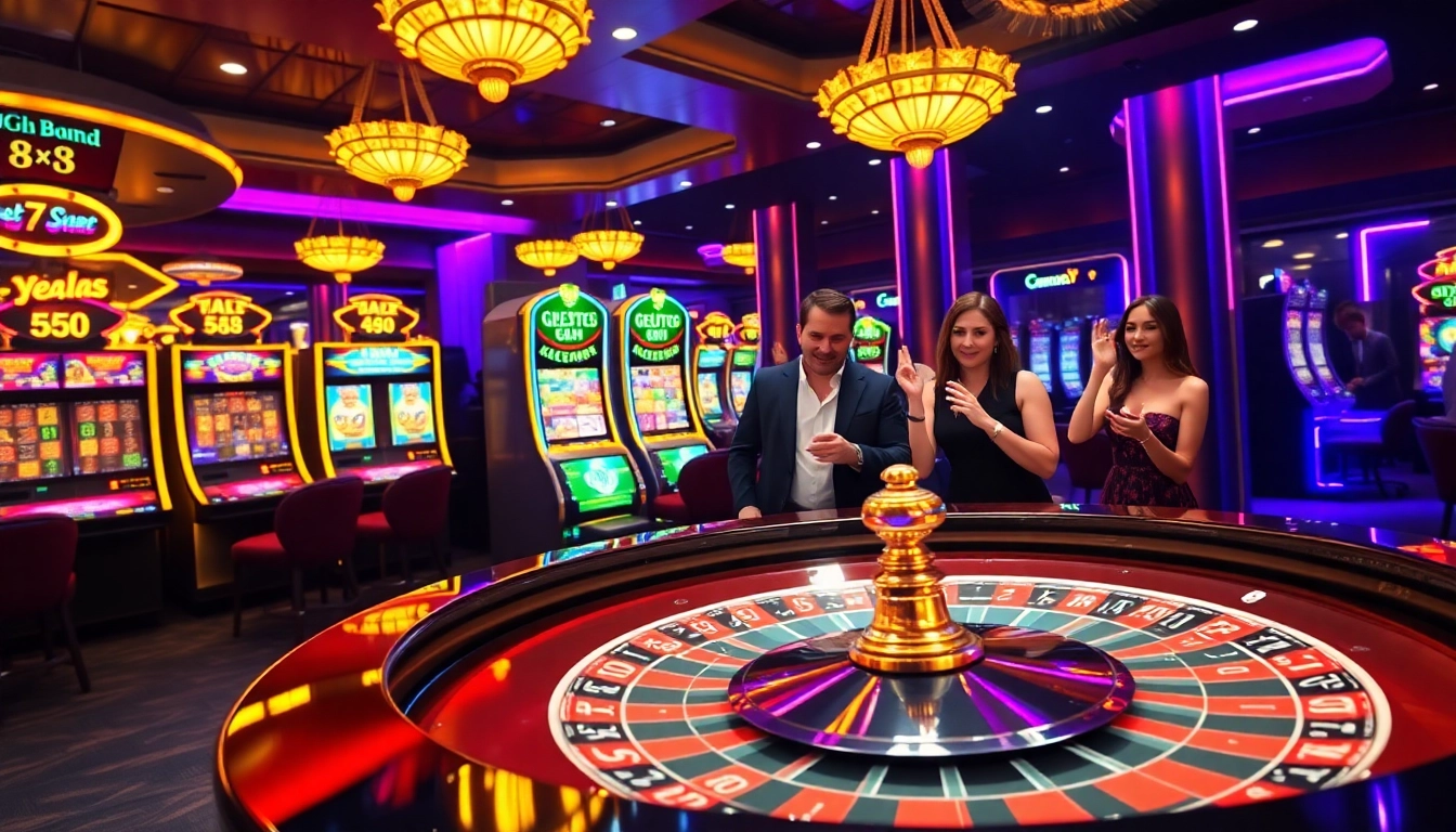 Experience the excitement of xx 88 with gamblers celebrating at a luxury casino roulette table.