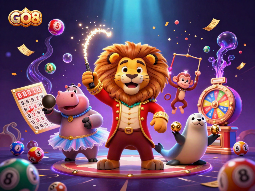 Roll with GO8 and enjoy vibrant casino action in an engaging 3D illustration full of fun.