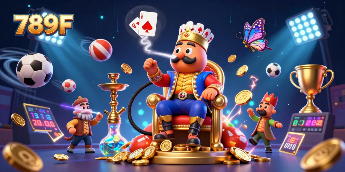 Experience the vibrant action at 789F with an exciting scene of gaming elements and characters.