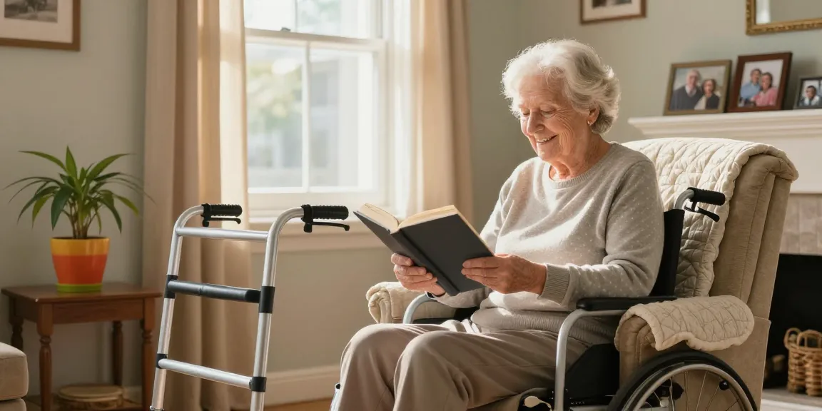 Buy nobility aids to enhance mobility and comfort for seniors in a cozy home setup.