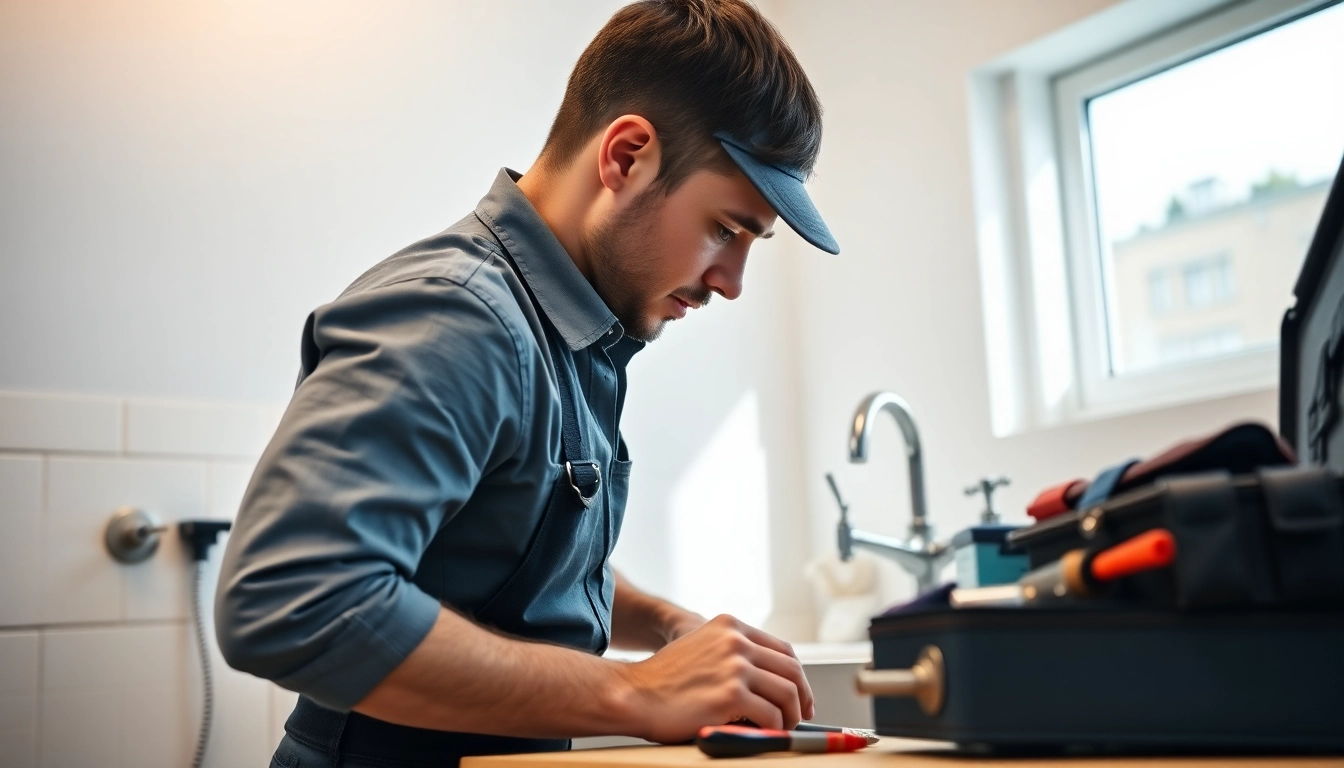 Find a reliable plumber near me focusing on modern home plumbing solutions in action.