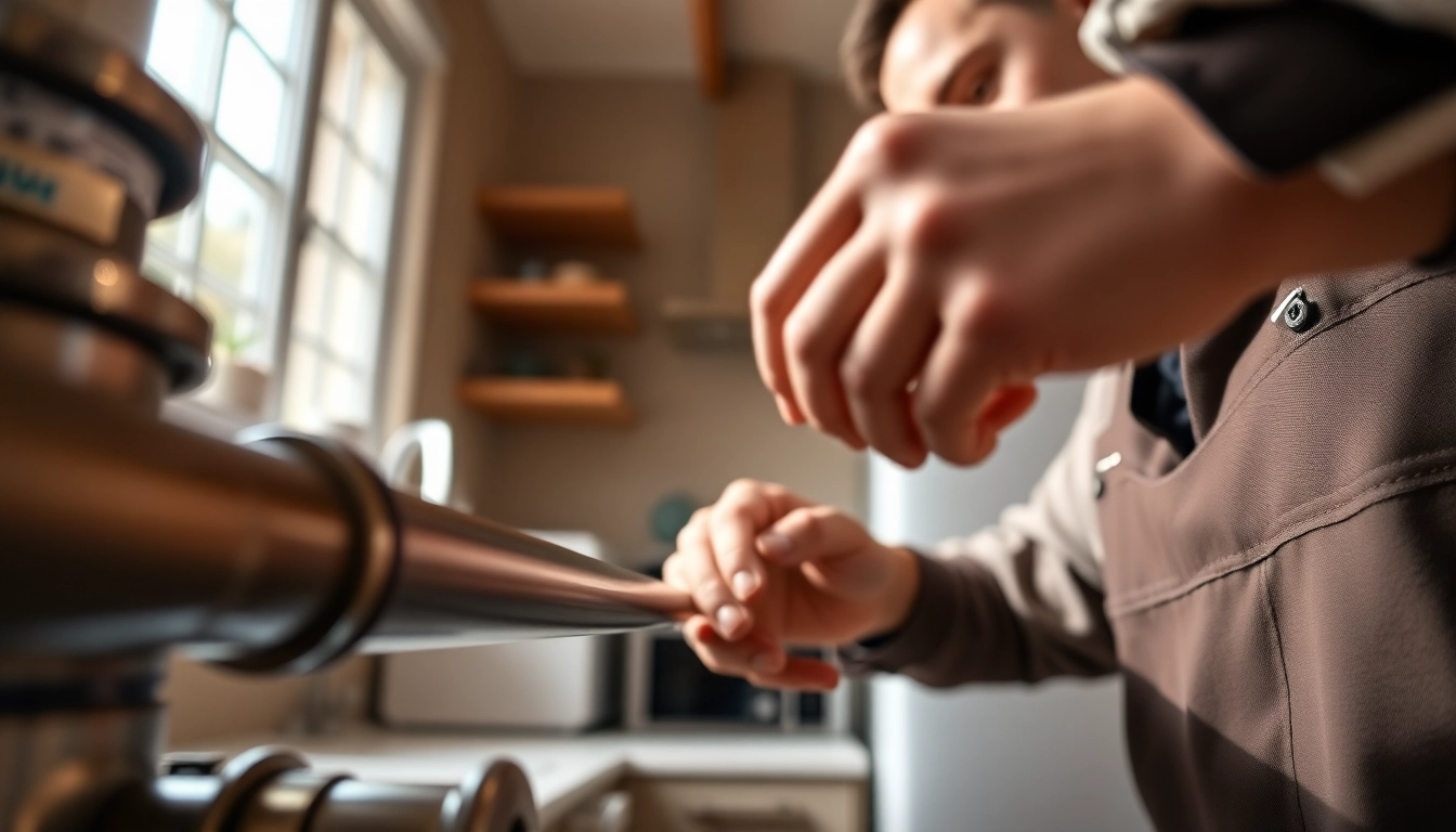 Gas fitter north shore performing repairs on gas piping in a cozy kitchen.