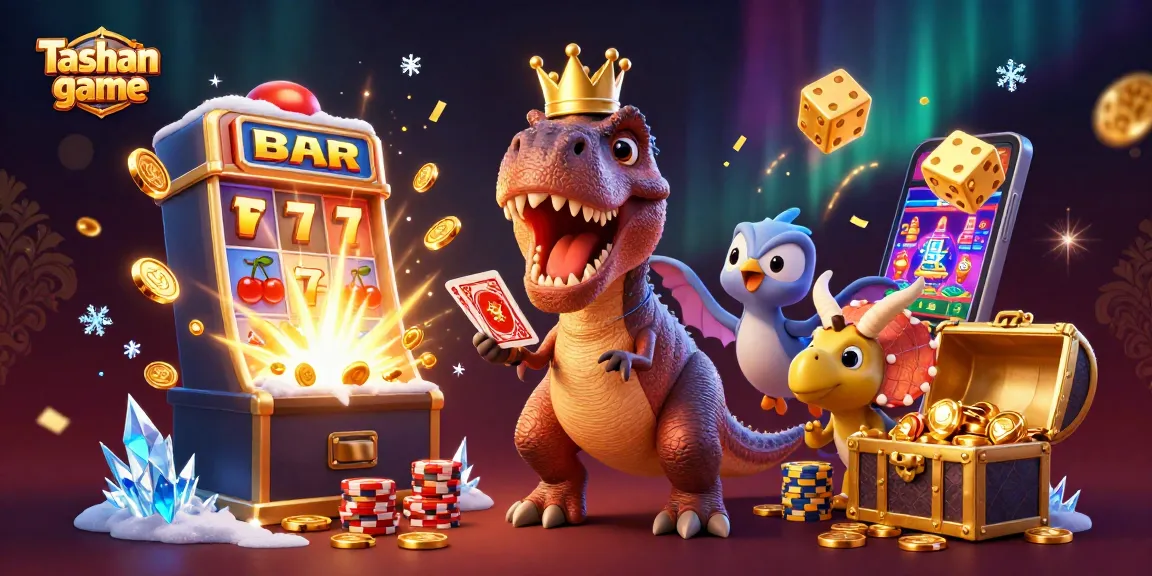 Engage in the Tashan game with colorful casino elements and whimsical characters.