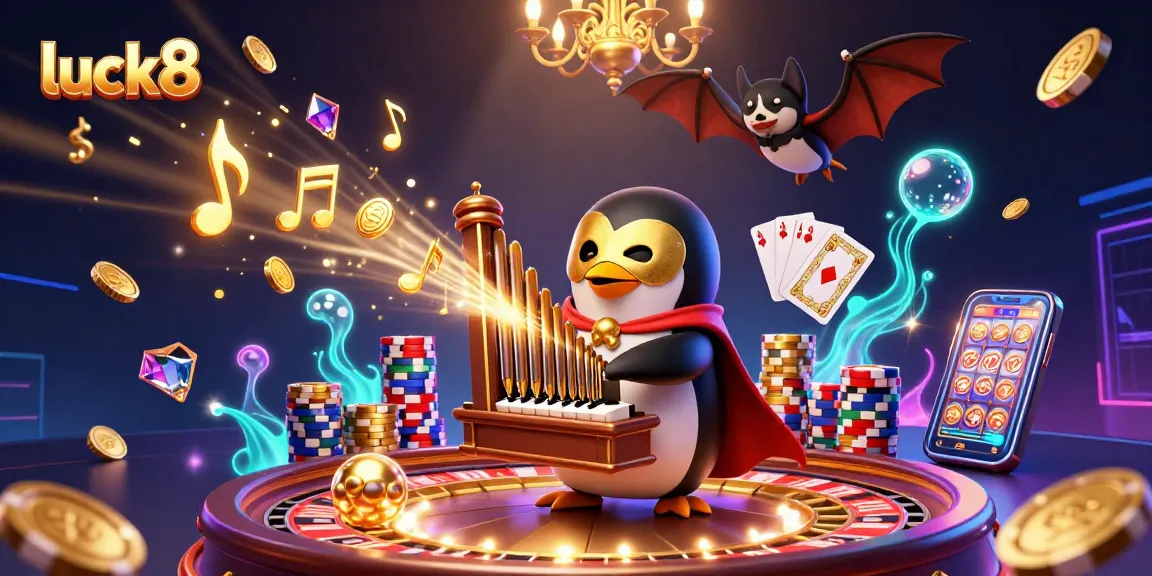Watch luck8 players enjoy exciting games as golden coins and gems fly around
