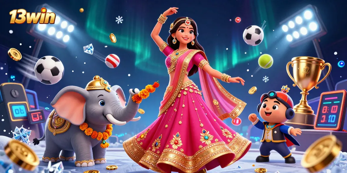 Experience thrilling gameplay at 13win with vibrant characters, gold coins, and dynamic betting elements.