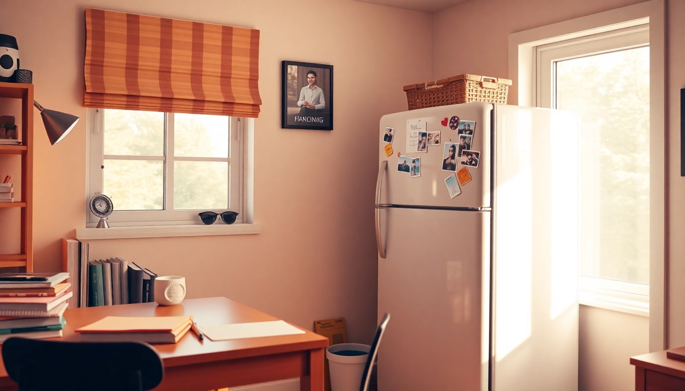 Enhance your space with a stylish dorm room fridge that adds personality and convenience.