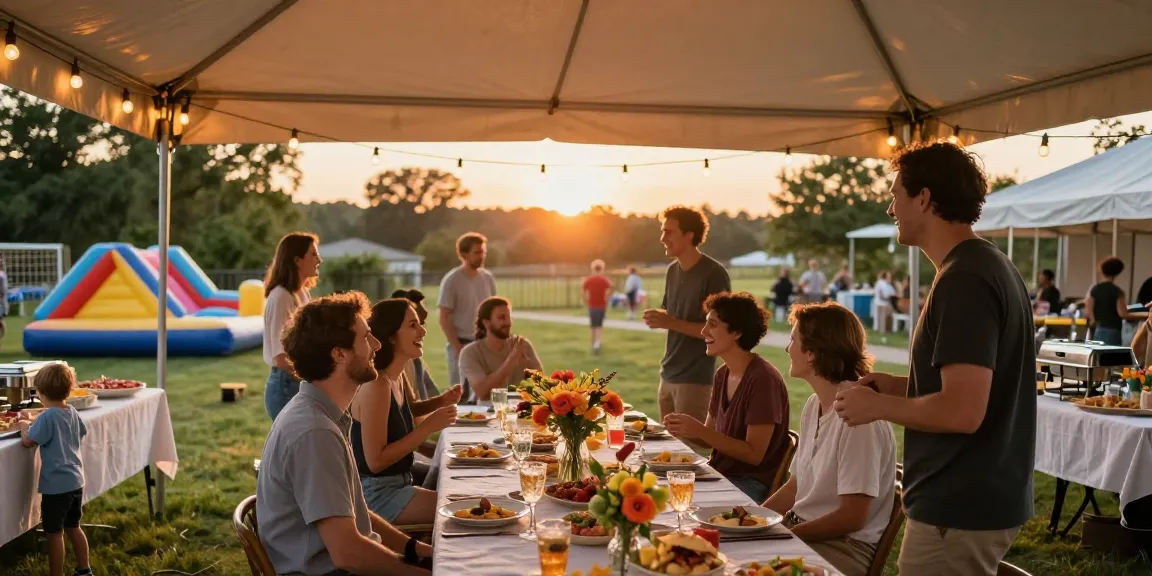 Entertaining blogs showcase vibrant summer celebration setups with joyful gatherings.