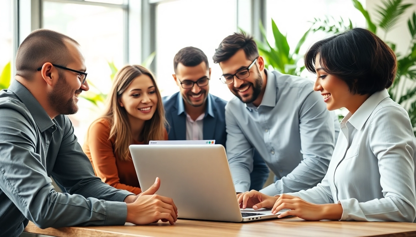 Maximize Search Engine Optimization Clearwater with a dynamic marketing team collaborating on strategies.
