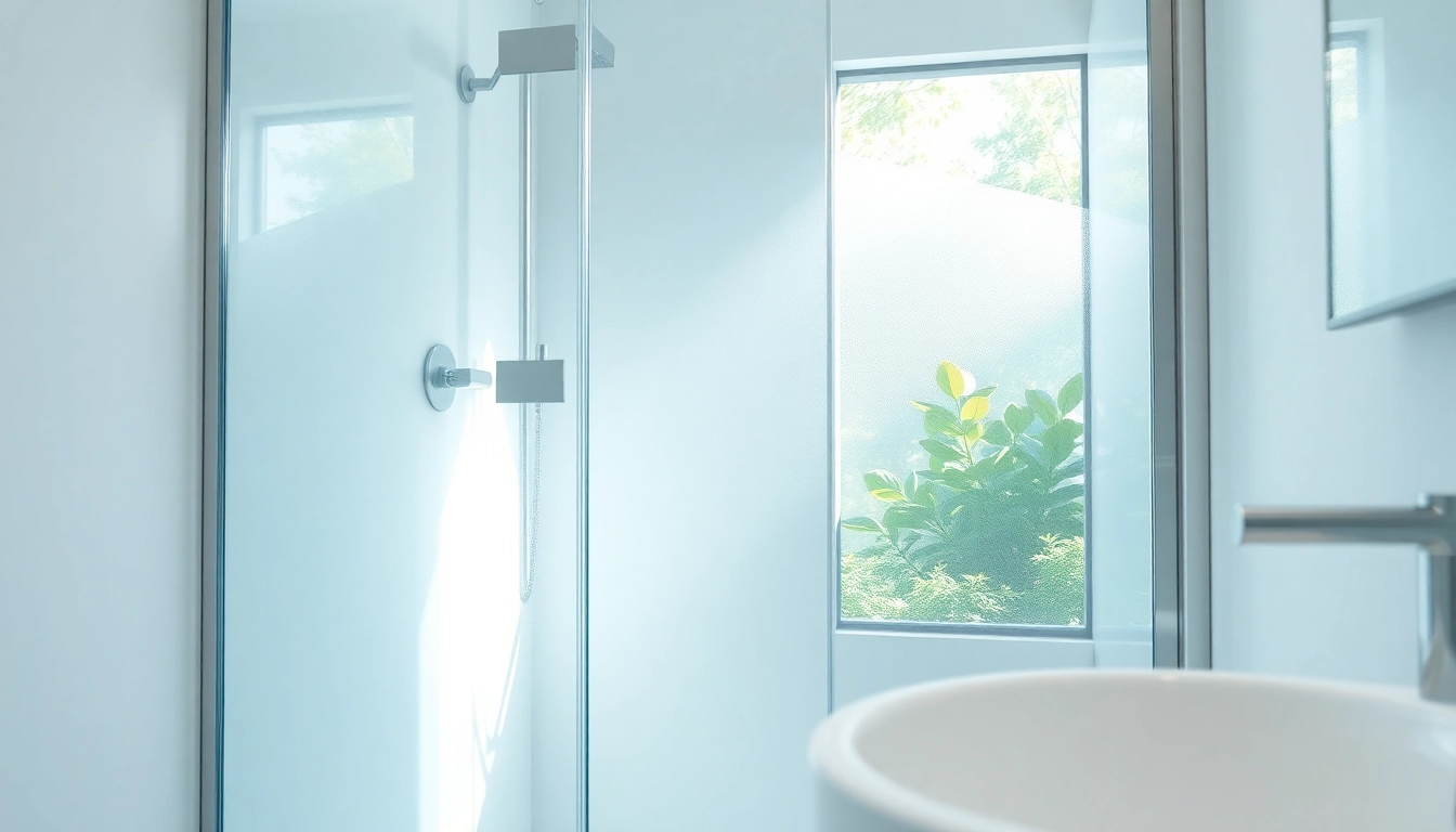 Duschkabine 80x80 mit elegantem Design und natürlicher Beleuchtung in modernem Bad.