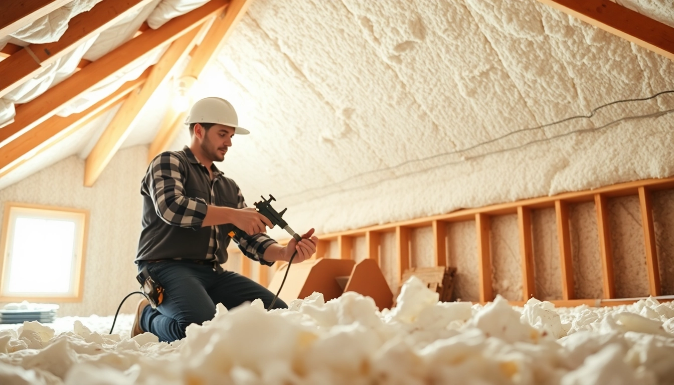 Learn about spray foam insulation removal cost with detailed work by a contractor in an attic.