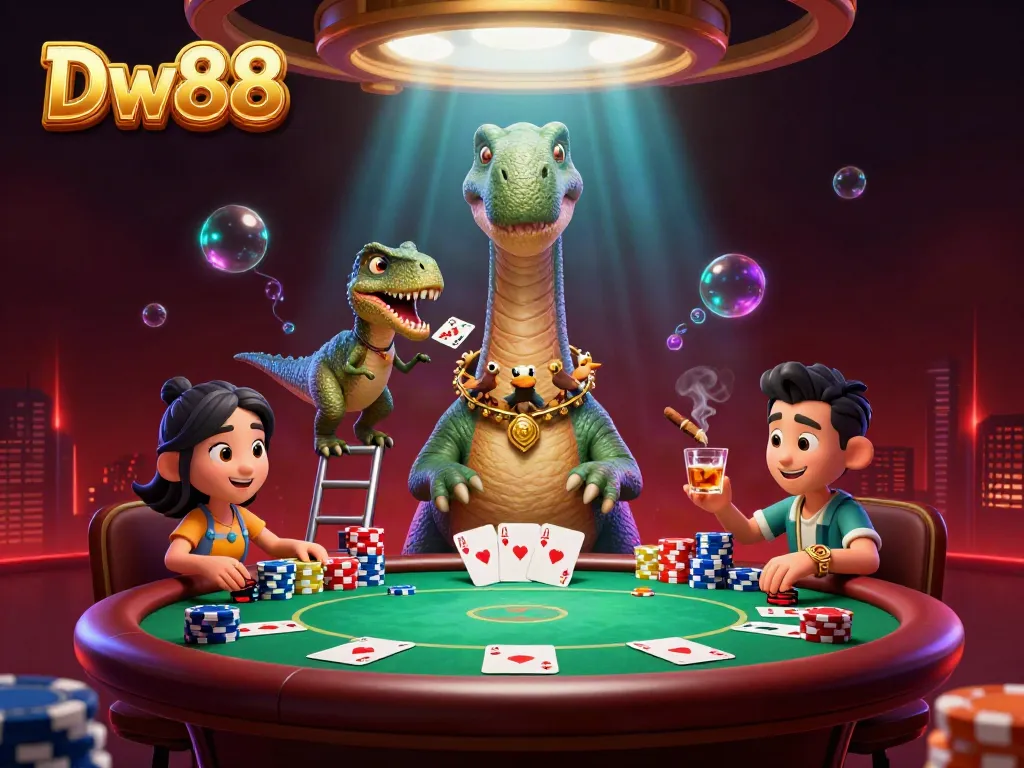 Experience exciting gameplay at Dw88 with colorful poker elements and vibrant graphics in a fun atmosphere.