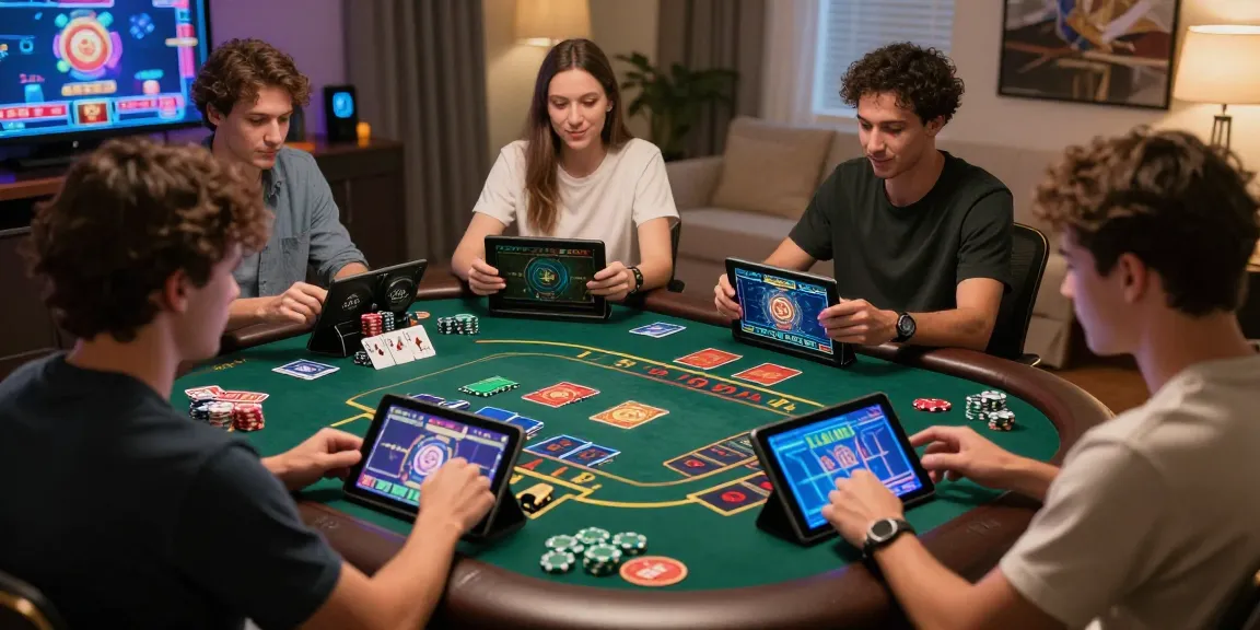 Engaged players enjoying a thrilling game of บาคา in a cozy online casino environment.