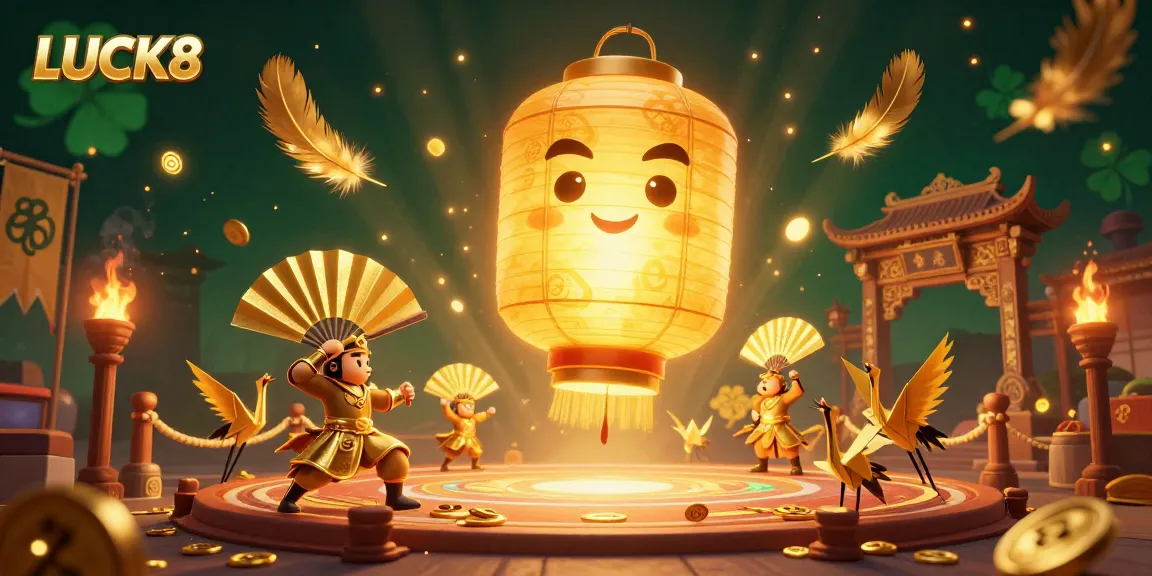 Join the thrilling action at LUCK8 with a vibrant casino scene featuring dynamic characters and elements.