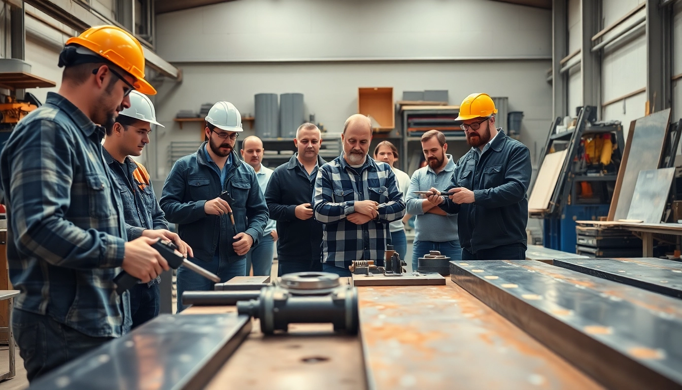 Learn essential skills in sheet metal training with hands-on techniques and tools in a workshop.