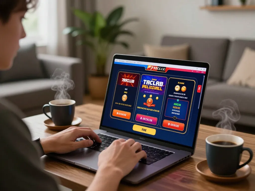 Player engaged in 789CLUB online gaming, showcasing immersive casino experience.