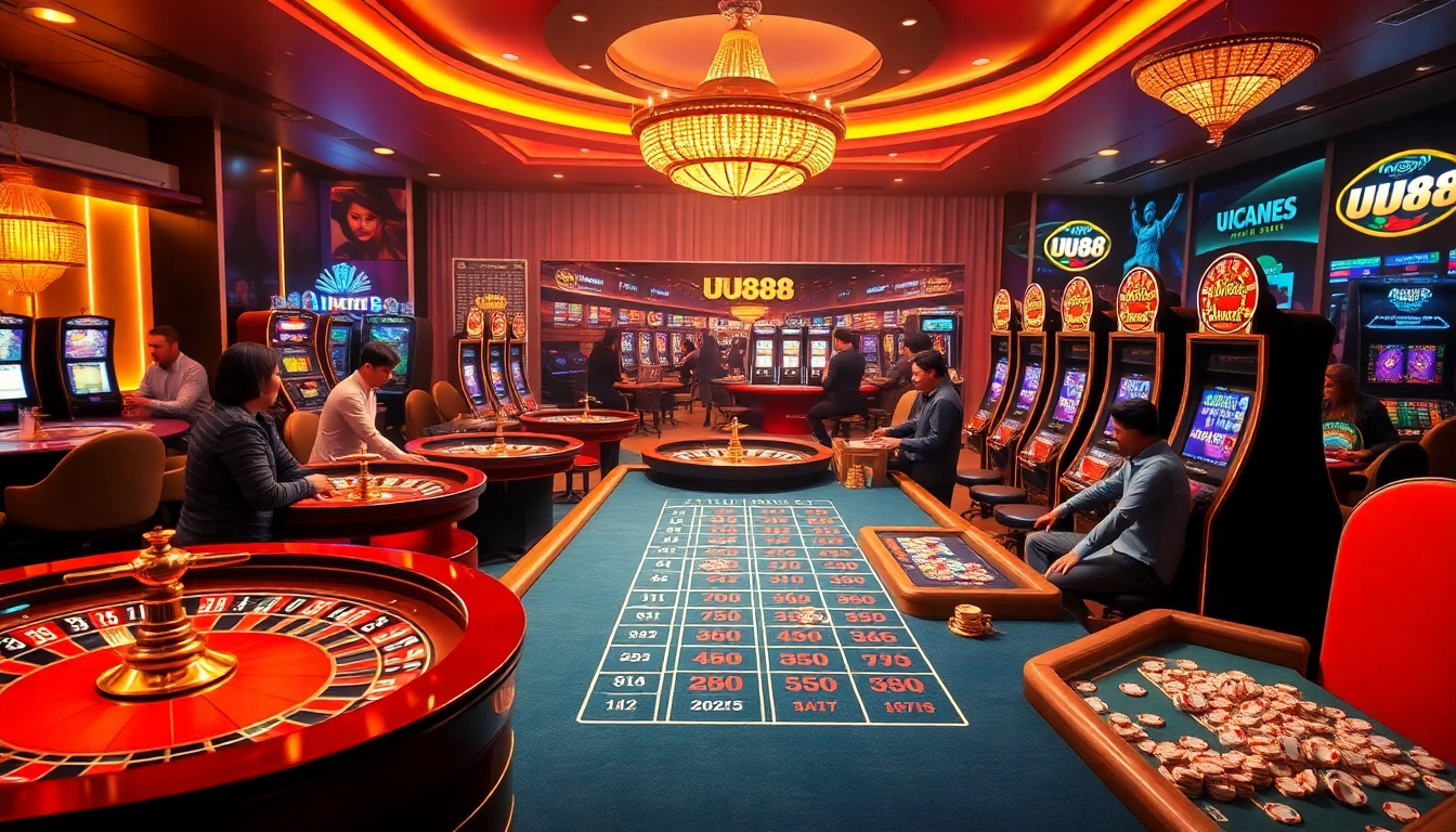 Experience the thrill of gambling at UU88 with exciting casino games and vibrant environments.