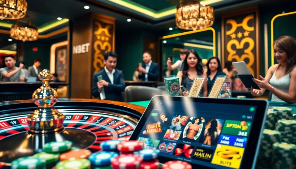 Exciting online gaming experience with NBET net interface showcasing vibrant casino action.
