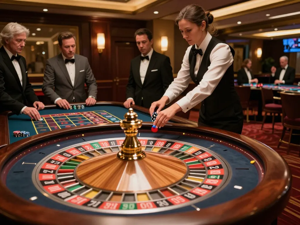Watch thrilling roulette gameplay at an upscale casino while engaging with the mb668 betting experience.