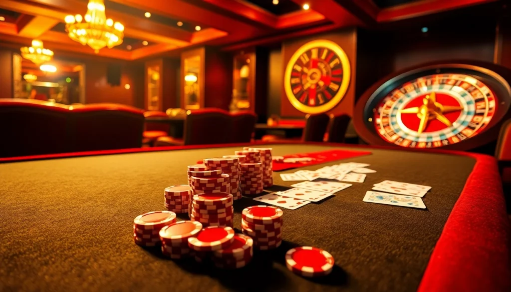 Engage with exhilarating poker action at https://thabet77.sa.com/ featuring vibrant chips and a stunning roulette wheel.