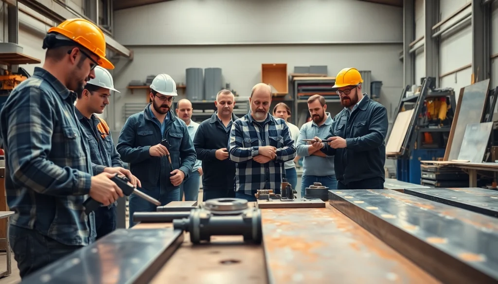 Learn essential skills in sheet metal training with hands-on techniques and tools in a workshop.