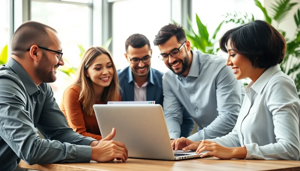 Maximize Search Engine Optimization Clearwater with a dynamic marketing team collaborating on strategies.