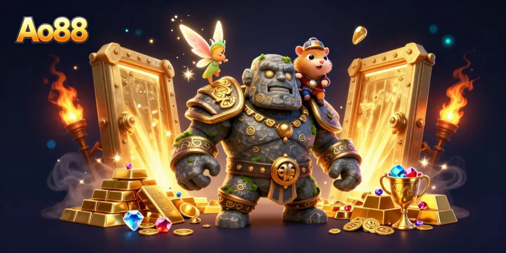 Ao88 offers exciting casino adventures with golden treasures, dynamic characters, and magical elements.